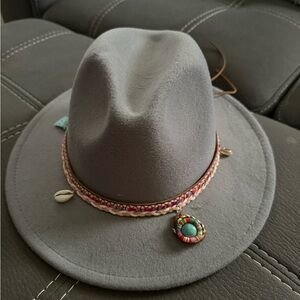 4 Fedora Hats with Adjustable Band